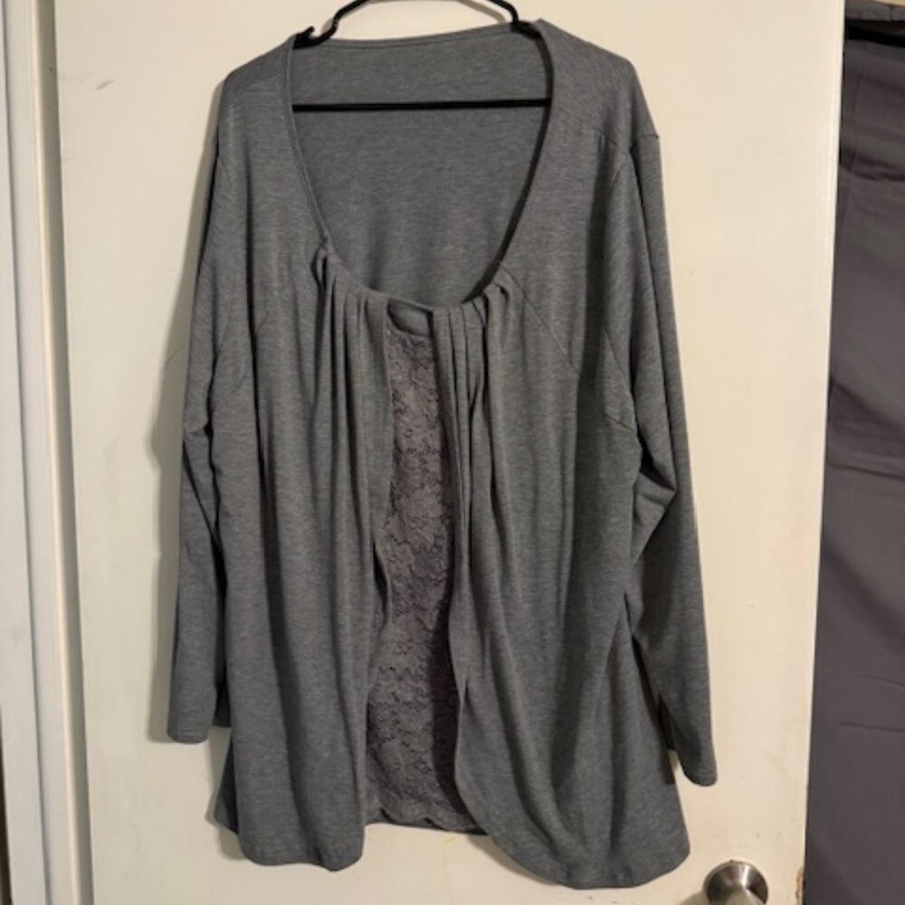 BEAUTIFUL 2 Layer Blouse Size 5X